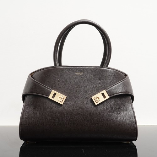 FERRAGAMO 페레가모 FW2023 HUG 나파 가죽 토트백