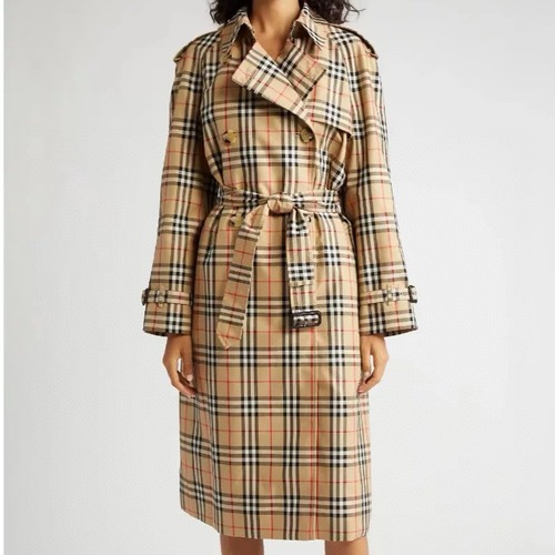 Burberry 버버리 빈티지 체크 더블브레스트 트렌치 코트