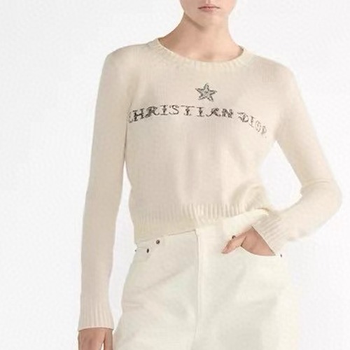 Dior 크리스찬 디올 스타 로고 자수 니트 스웨터