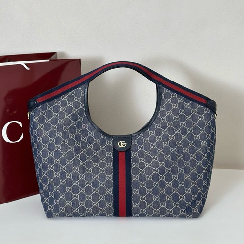 GUCCI 구찌 Giglio GG 패턴 캔버스 토트백