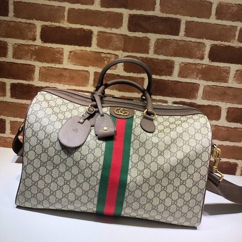 Gucci 구찌 GG 수프림 웹 스트라이프 여행가방