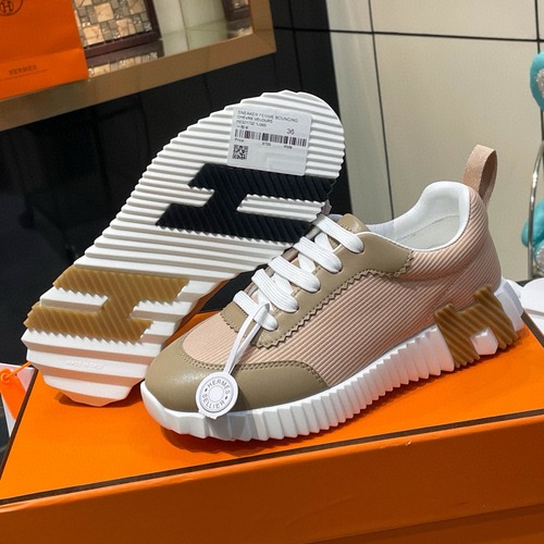 HERMES 에르메스 바운싱 핑크 스니커즈