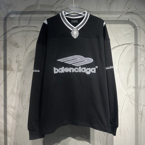 BALENCIAGA 발렌시아가 SS2025 풋볼 스타일 긴팔 티셔츠