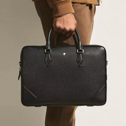 MontBlanc 몽블랑 소프트 그레인 레더 서류가방 37.5cm