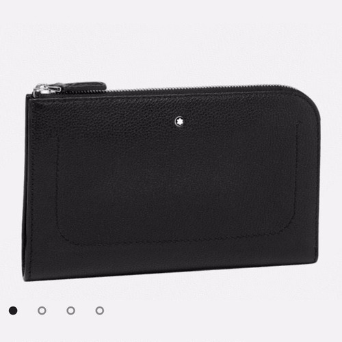 Montblanc 몽블랑 소프트 그레인 레더 클러치백 22.5cm