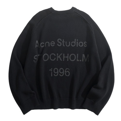 ACNE STUDIOS 아크네 스튜디오 FW2023 로고 프린트 울 스웨터