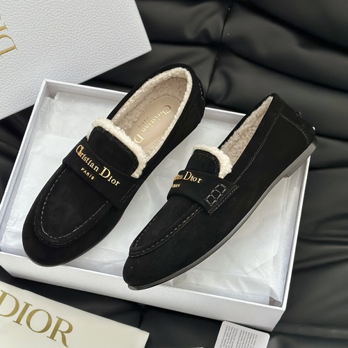 DIOR 디올 알프스 디올 보이 양털 로퍼