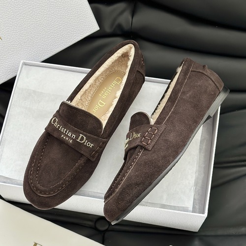 DIOR 디올 알프스 디올 보이 양털 로퍼