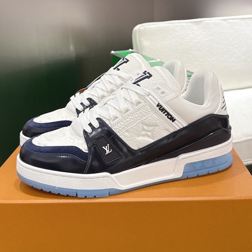 LOUIS VUITTON 루이비통 트레이너 스니커즈 블랙 앤 화이트