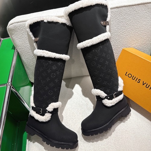 LOUIS VUITTON 루이비통 양모 롱부츠