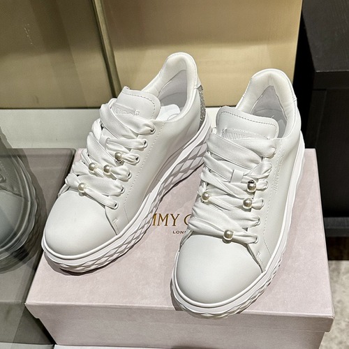 Jimmy Choo 지미추 진주 스니커즈 화이트