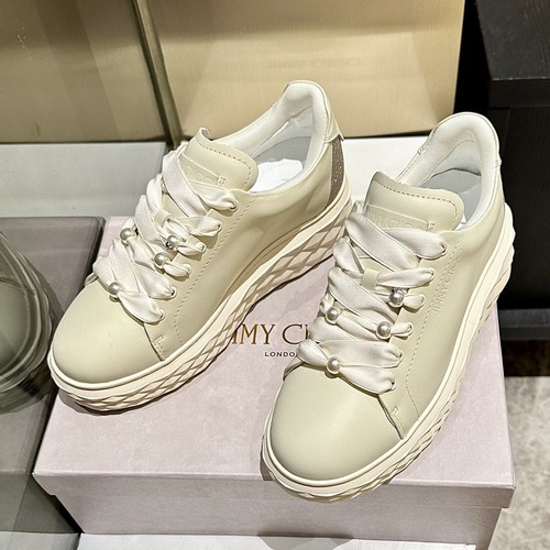Jimmy Choo 지미추 진주 스니커즈 화이트