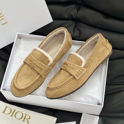 DIOR 디올 알프스 디올 보이 양털 로퍼