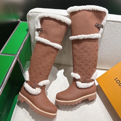 LOUIS VUITTON 루이비통 양모 롱부츠