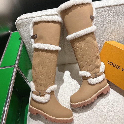 LOUIS VUITTON 루이비통 양모 롱부츠
