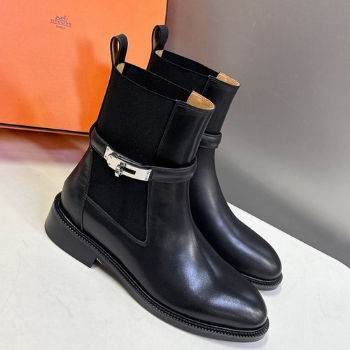 HERMES 에르메스 롱 부츠 블랙