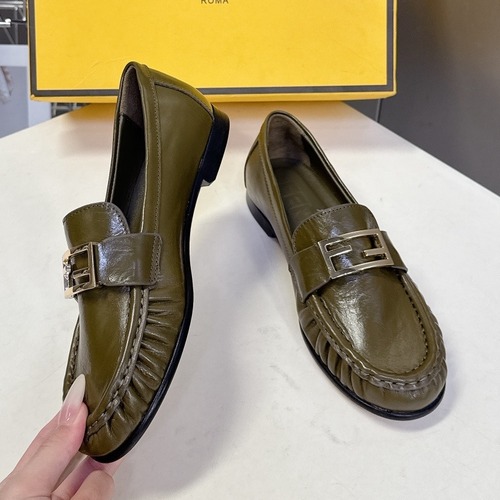 FENDI 펜디 FF 로고 로퍼 블랙