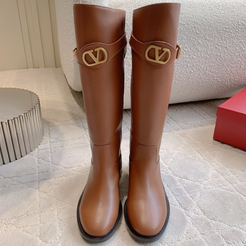 VALENTINO 발렌티노 V 로고 부츠 블랙