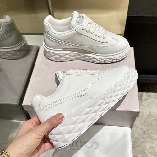 JIMMY CHOO 지미추 화이트 스니커즈