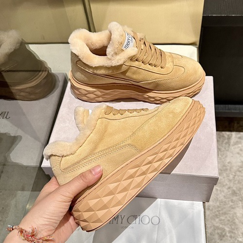 JIMMY CHOO 지미추 2025 가을/겨울 털 신발