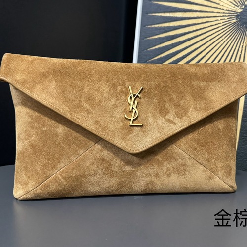 Saint Laurent Cassandre 생로랑 스웨이드 라지 엔벨로프 클러치/파우치백 29.5CM