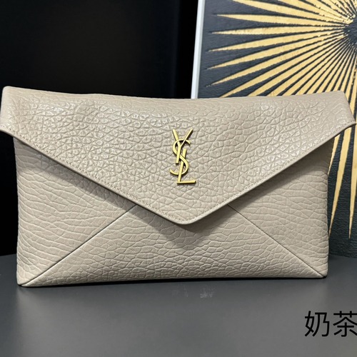 Saint Laurent Cassandre 생로랑 스웨이드 라지 엔벨로프 클러치/파우치백 29.5CM