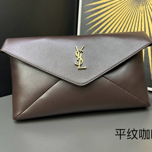 Saint Laurent Cassandre 생로랑 스웨이드 라지 엔벨로프 클러치/파우치백 29.5CM