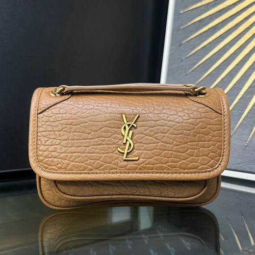 Saint Laurent Niki Mini 생로랑 니키 그레인 램스킨 미니 백 18CM