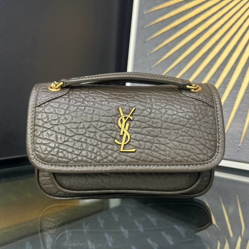 Saint Laurent Niki Mini 생로랑 니키 그레인 램스킨 미니 백 18CM