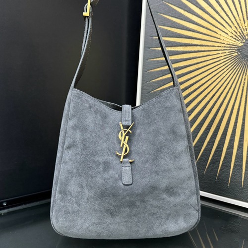 SAINT LAURENT 생로랑 르 5아7 스웨이드 호보백 23CM