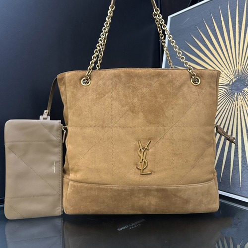 Saint Laurent 생로랑 제이미 4.3 라지 포숑 스웨이드 토트백 809824 34cm