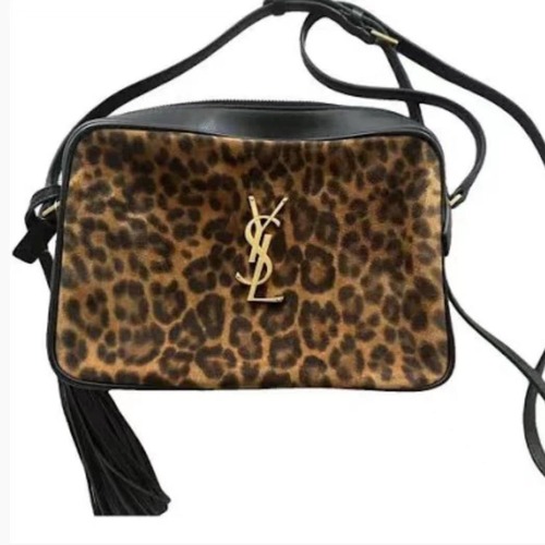 Saint Laurent Lou Camera 생로랑 루 카메라백 레오파드(호피) 프린트 23CM