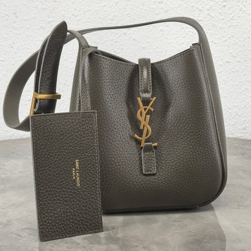 Saint Laurent 생로랑 르 5아7 미니 소프트 그레인 레더 호보백 15CM