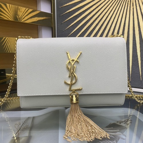Saint Laurent Kate 20 Chain Bag 생로랑 케이트 20 체인백 메탈릭 가죽 20CM