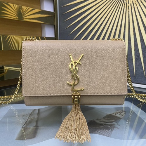 Saint Laurent Kate 20 Chain Bag 생로랑 케이트 20 체인백 메탈릭 가죽 20CM