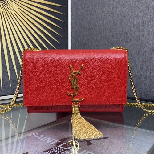 Saint Laurent Kate 20 Chain Bag 생로랑 케이트 20 체인백 메탈릭 가죽 20CM