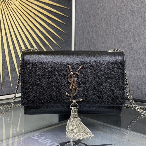 Saint Laurent Kate 20 Chain Bag 생로랑 케이트 20 체인백 메탈릭 가죽 20CM