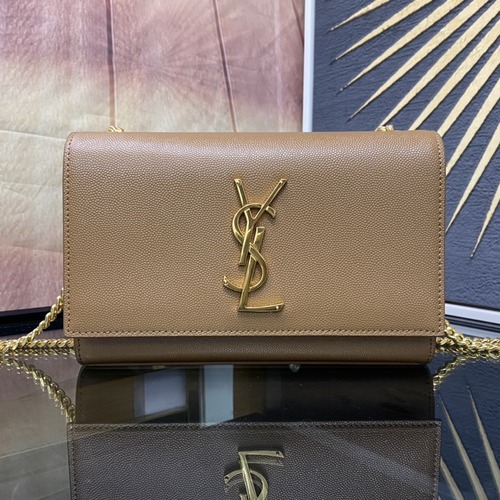 Saint Laurent Kate 20 Chain Bag 생로랑 케이트 20 체인백 메탈릭 가죽 20CM