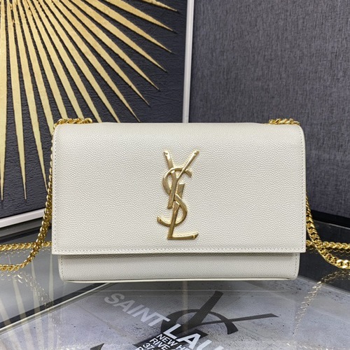 Saint Laurent Kate 20 Chain Bag 생로랑 케이트 20 체인백 메탈릭 가죽 20CM