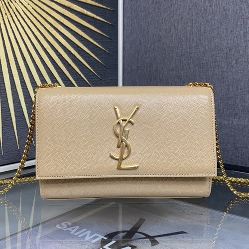 Saint Laurent Kate 20 Chain Bag 생로랑 케이트 20 체인백 메탈릭 가죽 20CM
