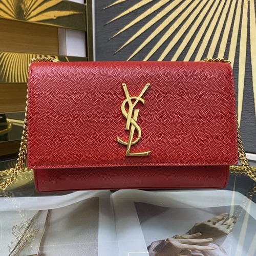 Saint Laurent Kate 20 Chain Bag 생로랑 케이트 20 체인백 메탈릭 가죽 20CM