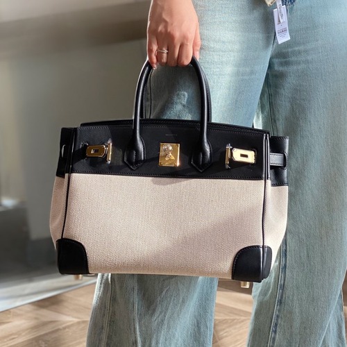 Hermès Birkin 30 에르메스 버킨 30 토일 캔버스 & 스위프트 가죽 30CM
