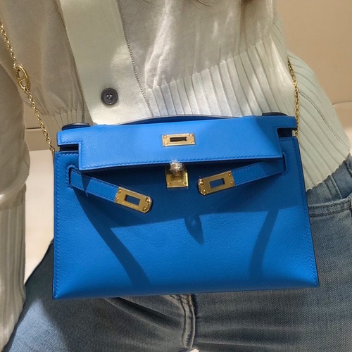 Hermès Kelly  에르메스 켈리 포쉐트 스위프트 가죽 22cm