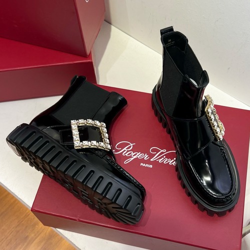 Roger Vivier 로저 비비에 비브 스트라스 플랫폼 첼시 부츠