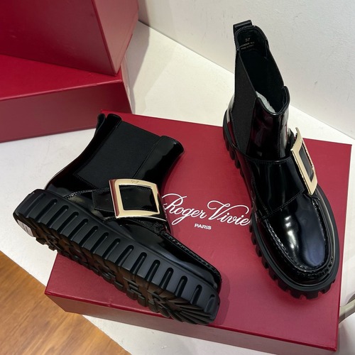Roger Vivier 로저 비비에 비브 스트라스 플랫폼 첼시 부츠