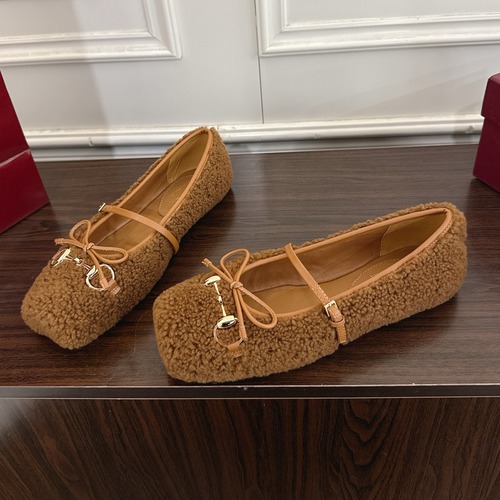 Gucci 구찌 홀스빗 시어링 발레리나 플랫