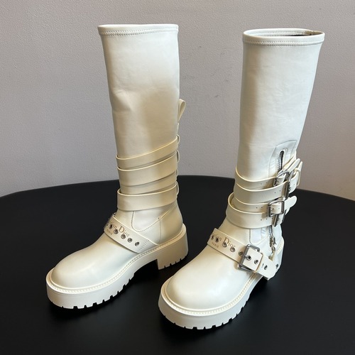 Dior 디올 모터사이클 버클 롱부츠