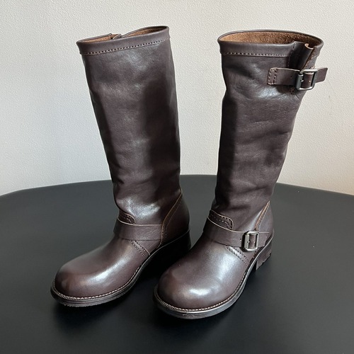 Prada 프라다 레더 버클 롱부츠