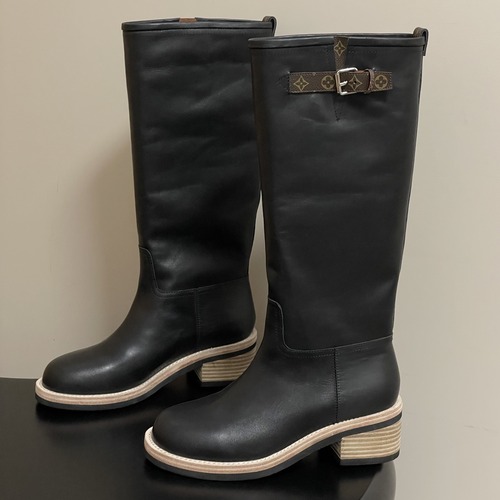 LOUIS VUITTON 루이비통 LV 바이커 레더 롱부츠