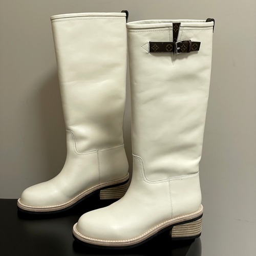 LOUIS VUITTON 루이비통 LV 바이커 레더 롱부츠